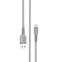 کابل Micro USB بافته فلزی 2.4 متر - خاکستری - برند پرودو Porodo
