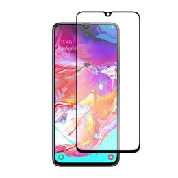محافظ صفحه نمایش شیشه ای سه بعدی برای Samsung A70 - مشکی - برند پرودو Porodo