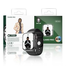 قاب TPU Green Guard Pro با شیشه برای اپل واچ 44 میلی متری - شفاف - برند گرین لاین Green lion