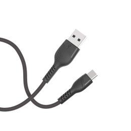 کابل آبی TPE/PVC USB-A به USB-C 1.2M 2.4A - مشکی - برند پرودو Porodo