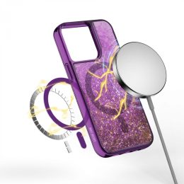 قاب رزینی سه بعدی Magnetic Happiness برای iPhone 14 Pro (6.1 اینچ) - Purpl - برند گرین لاین Green lion