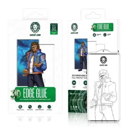 محافظ صفحه نمایش شیشه ای 3D Edge Glue برای Samsung Galaxy S23 Ultra - Clear - برند گرین لاین Green lion