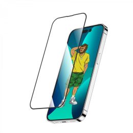 [GN3DSHD14PM] 3D Silicone HD Glass Screen Protector-Black Edge-Clear (iphone 14 pro max)