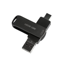 [GN4IN1P128BK] Green Lion 4 In 1 Pro Flash Drive - Black