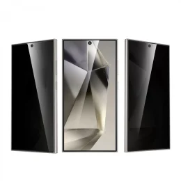 اثر انگشت 9H Privacy Shield Unlock Privacy Glass - S24 Ultra Black - برند گرین لاین Green lion