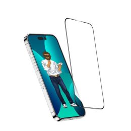 [GN9HSGL14PM] 9H Steve Glass Strong Full Screen Protector For iPhone 14 Series (iPhone 14 Pro Max)