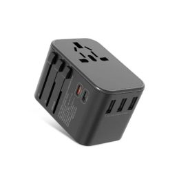[GNAD2PDBK] Multifunction Travel Adapter ( 3 USB Port - 2 USB-C ) PD 20W - Black