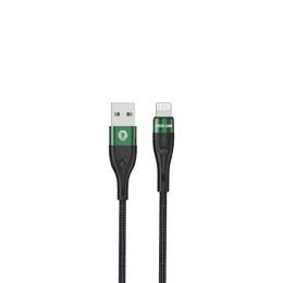 [GNCBALTG3MBK] Green Lion USB-A to Lightning Braided Cable 3M - 1M- Black (3M)