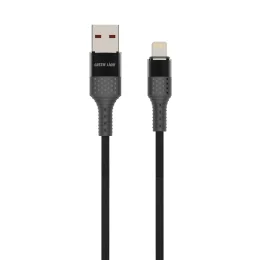 کابل داده USB-lPH 1m 2.1A بافت مشکی/نارنجی  - برند گرین لاین Green lion