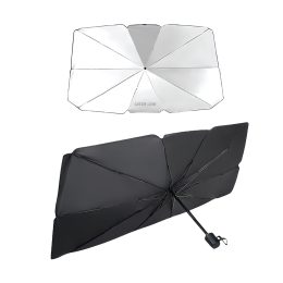 [GNCWNSHDUMBBK] Green lion Car Windshield Umbrella - Black