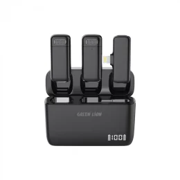Duo Cast Wireless Mic Lightening - مشکی - برند گرین لاین Green lion