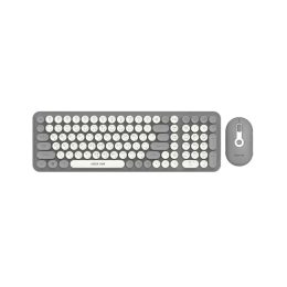 [GNGKM300WKGY] Green Lion GKM-300 Wireless Keyboard + Mouse - Grey (Copy)