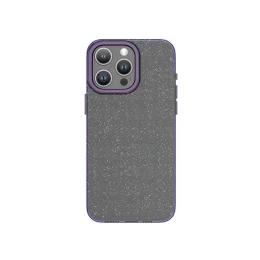 قاب محافظ Glitz طرح فوق باریک برای iPhone 15 Pro Max - بنفش - برند گرین لاین Green lion