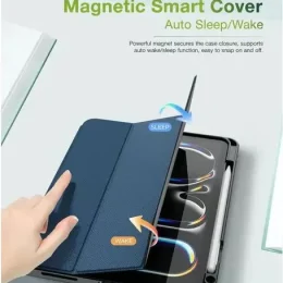 کیف ممتاز هوگو با جای مداد برای iPad Air 11 اینچ - آبی - برند گرین لاین Green lion