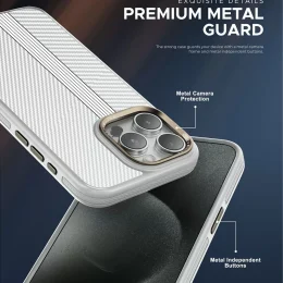 کیف Kevlar Designo برای iPhone 15 Pro Max -Blu - برند گرین لاین Green lion