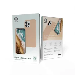 قاب سیلیکونی مایع برای iPhone 15 Pro Max - Titanium - برند گرین لاین Green lion