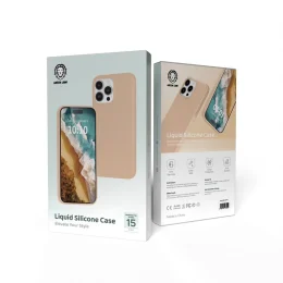 قاب سیلیکونی مایع برای آیفون 15 پرو - تیتانیوم - برند گرین لاین Green lion