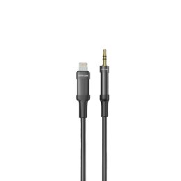 [GNLTAUXCBK] Green Lion Lightning to AUX Braided Cable 1M - Black