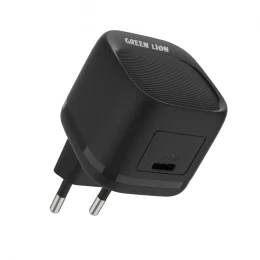 شارژر دیواری PD 20W USB-C EU با کابل USB-C به USB-C - مشکی - برند گرین لاین Green lion