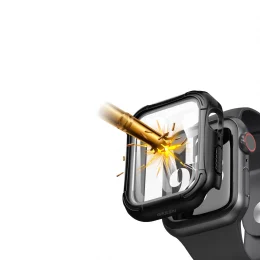 محافظ Green Guard Pro PC/TPU با گلس برای Apple Watch 44mm - قرمز - برند گرین لاین Green lion