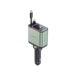 شارژر ماشین جمع شونده 90 واتی PD-65W - سبز - برند گرین لاین Green lion