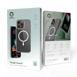 محافظ محکم ضد خش کامپیوتر Magsafe قاب iPhone 15Pro - طلا - برند گرین لاین Green lion