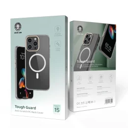 محافظ محکم ضد خش PC Magsafe قاب iPhone 15Pro Max - طلا - برند گرین لاین Green lion