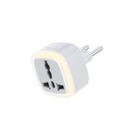 [GNUCOVEULTWH] Green Lion Universal Conversion Plug with LED light - White