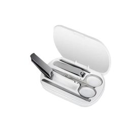 Green Lion Pulizia 5 in 1 Portable Manicure Kit, Toenail Manicure & Pedicure, Nail Clipper Set (Nail File, Angled Nail Clippers, Flat-Mouth Nail Clippers, Ear Pick Spoon)