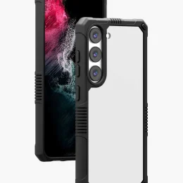 کلارا Hybrid Clear قاب برای S23 Plus - مشکی - برند لِوِلو Levelo