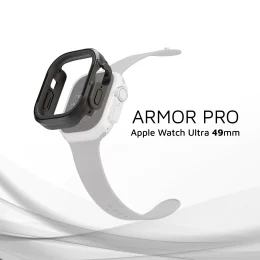 قاب محافظ زره مقاوم برای اپل واچ 49 میلی متری - مشکی - برند لِوِلو Levelo