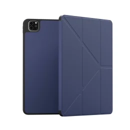 قاب چرمی هیبریدی زیبا برای iPad Pro 12.9 - آبی - برند لِوِلو Levelo