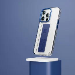 قاب سیلیکونی Graphia IMD برای آیفون 15 پرو - آبی - برند لِوِلو Levelo