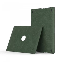 کیف مک بوک چرمی Air 15.3 اینچ - سبز تیره - برند لِوِلو Levelo