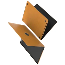 کیف مک بوک چرمی Pro 15" - قهوه ای - برند لِوِلو Levelo