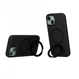 Pro Liquide Silicone قاب For iPhone 15 - مشکی - برند لِوِلو Levelo