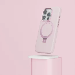 قاب سیلیکونی Pro Liquide For iPhone 15 Pro Max - صورتی - برند لِوِلو Levelo