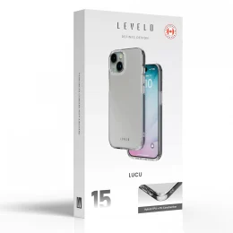 قاب لوکو برای آیفون 15 - شفاف مات - برند لِوِلو Levelo