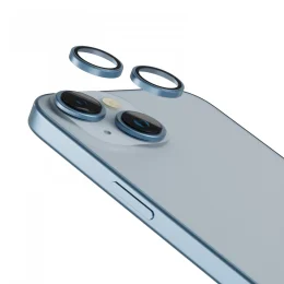 محافظ لنز  Lucent Duo 9H برای iPhone 15 / 15 Plus - آبی - برند لِوِلو Levelo