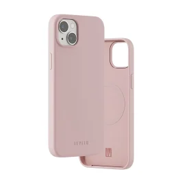 قاب سیلیکونی مایع Magsafe برای آیفون 14 پلاس - صورتی - برند لِوِلو Levelo