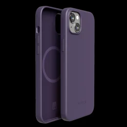 قاب سیلیکونی مایع Magsafe برای آیفون 14 پلاس - بنفش - برند لِوِلو Levelo