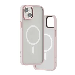 قاب پشتی مات Magsafe Kayo iPhone 14 Plus - مات شفاف/صورتی - برند لِوِلو Levelo