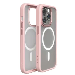 قاب پشتی مات Magsafe Kayo iPhone 14 Pro - مات شفاف/صورتی - برند لِوِلو Levelo
