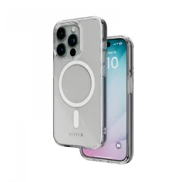 MagSafe Clara Clear قاب For iPhone 15 Pro - Clear - برند لِوِلو Levelo