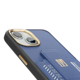 قاب Morphix Gripstand با نگهدارنده کارت برای آیفون 15 - آبی - برند لِوِلو Levelo