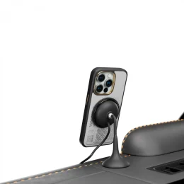 قاب Morphix Gripstand با نگهدارنده کارت برای iPhone 15 Pro Max - خاکستری - برند لِوِلو Levelo