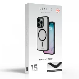 MagSafe Solo قاب برای iPhone 15 Pro Max - مشکی - برند لِوِلو Levelo
