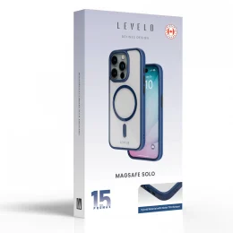 MagSafe Solo قاب برای iPhone 15 Pro Max - آبی - برند لِوِلو Levelo