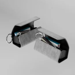 کیف چرمی نئو برای IQOS Iluma 2023 با محفظه سیگار Terra - خاکستری - برند لِوِلو Levelo