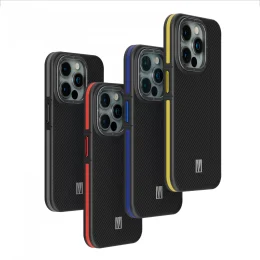 قاب Ox Carbon برای آیفون 15 پرو مکس - قرمز - برند لِوِلو Levelo